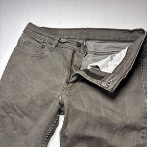 Levi's‎ 511 Jeans Mens 32x32 Slim Fit Straight Leg Gray Light Wash Denim Stretch